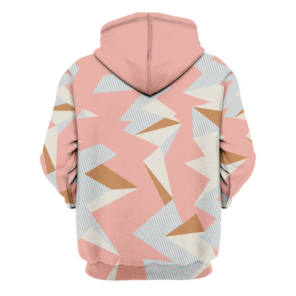 Hoodie To Match Dunk Low Glacier Arctic - Geometric Camouflage Pattern All Over Print