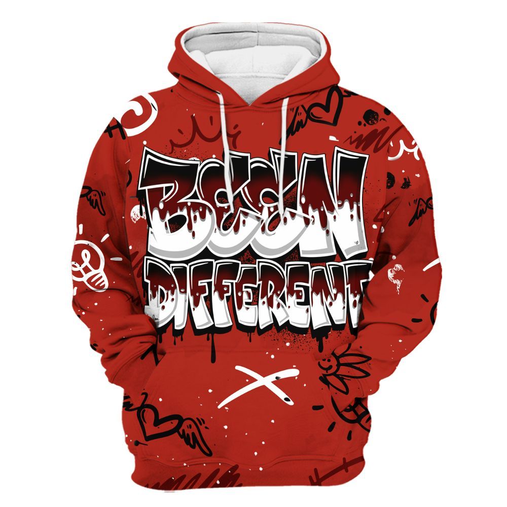 Hoodie To Match SP Firewood Orange 4s - Drip Built Di2ferent All Over Print