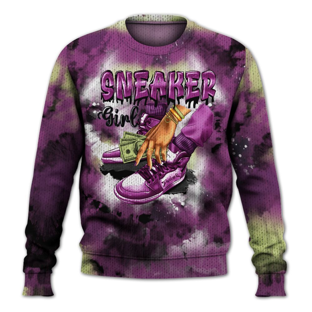 Knitted Sweater To Match Ja 2 Staregazer - SNEAKER Girl Money Drip Tie Dye