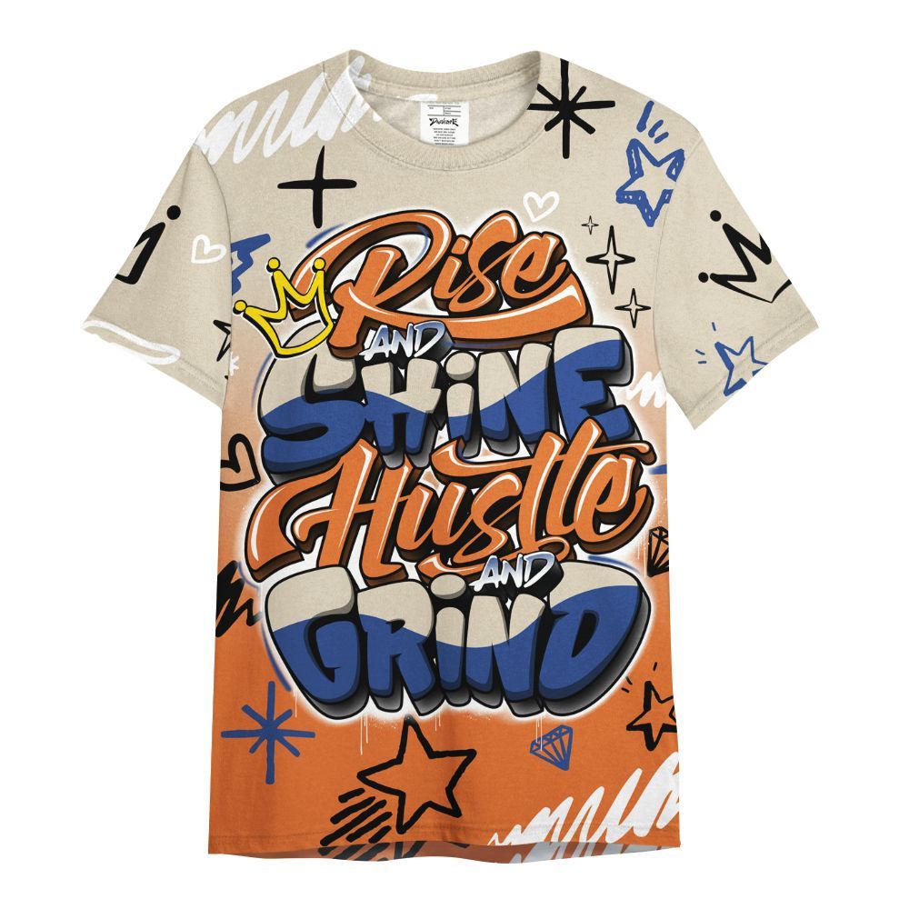Shirt To Match Air Max 90 Rattan Birch - Rise Shine Hustle Grind All Over Print