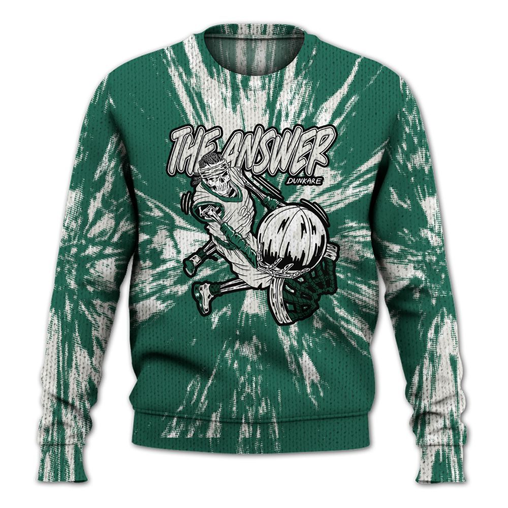 Knitted Sweater To Match Oxidized Green 4s - The Answer Skeleton Luxury