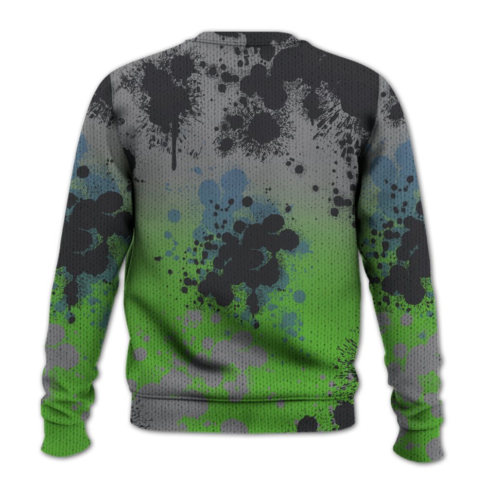 Knitted Sweater To Match Retro Green Bean 5s - Trust No One Scary