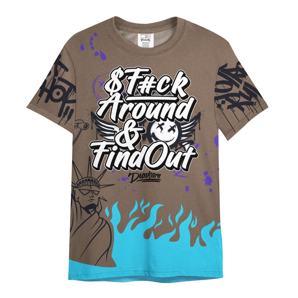 Shirt To Match Olive Concord 9s - Graphic Fck Around Find Out All Over Print