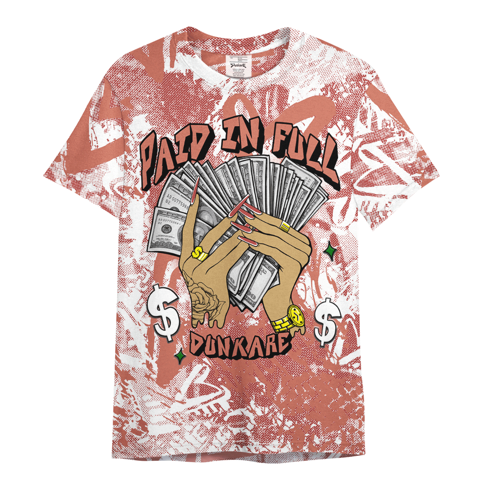 Shirt To Match Dune Red 13s - Paid In Full Unique Heart Grunge Shirt Unisex