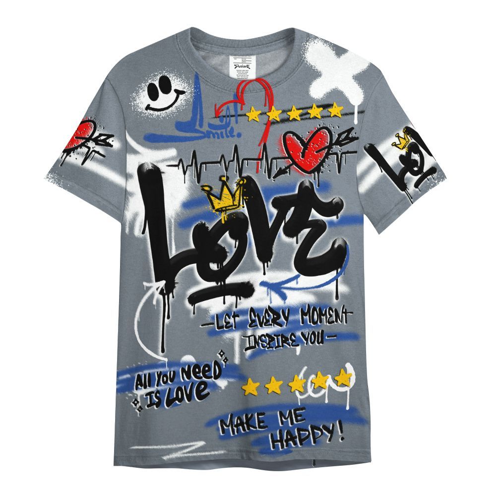 Shirt To Match RS-X GS League - Happy Love Beats Graffiti Streetwear All Over Print