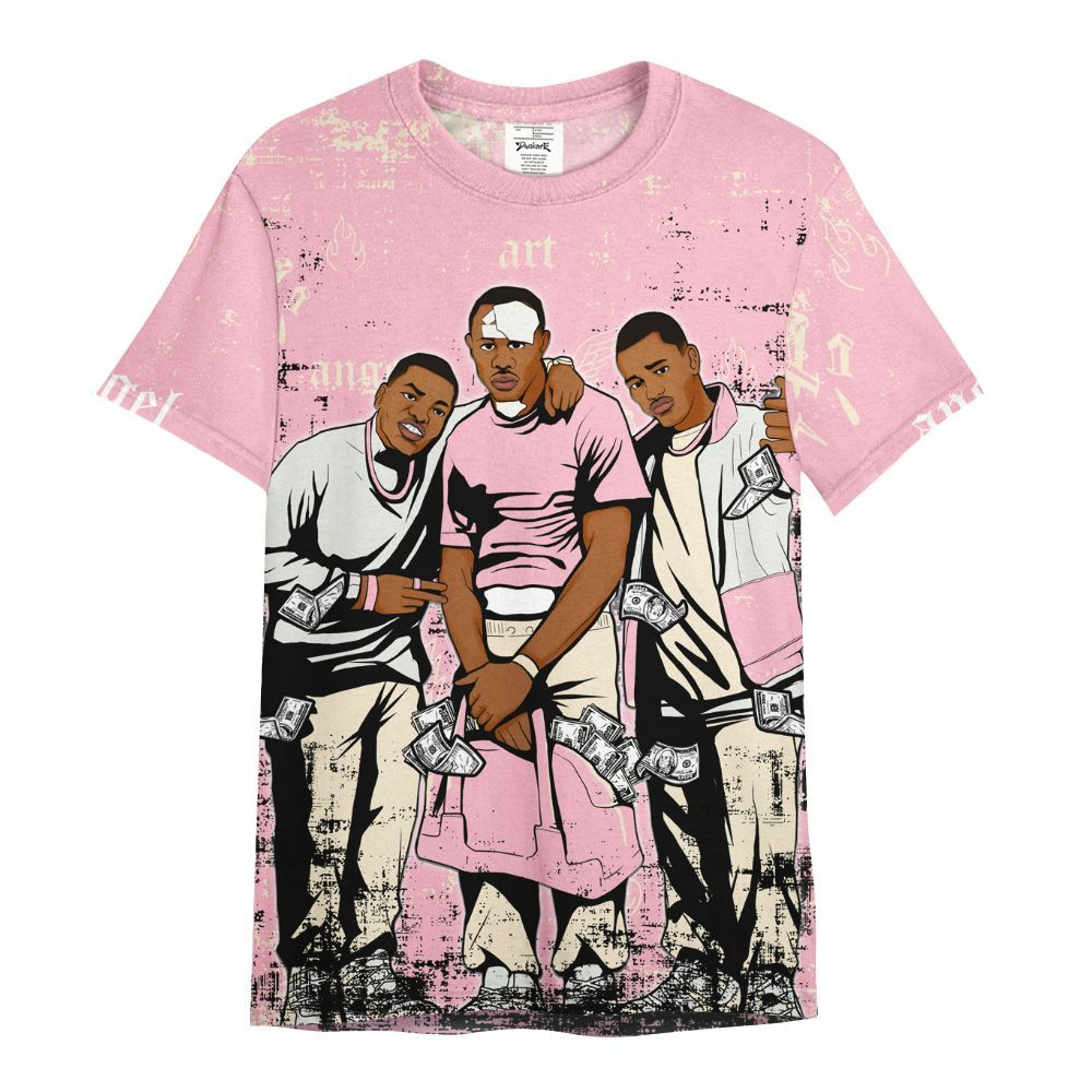 Shirt To Match Low OG Shy Pink 1s - Paid In Full Money All Over Print