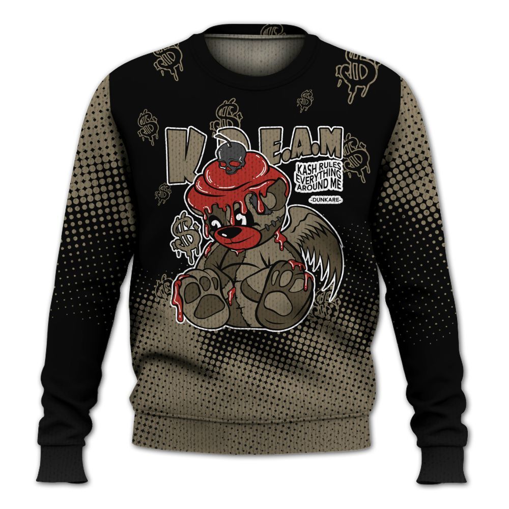 Knitted Sweater To Match Olive 9s - Loot Bear Unique Drip