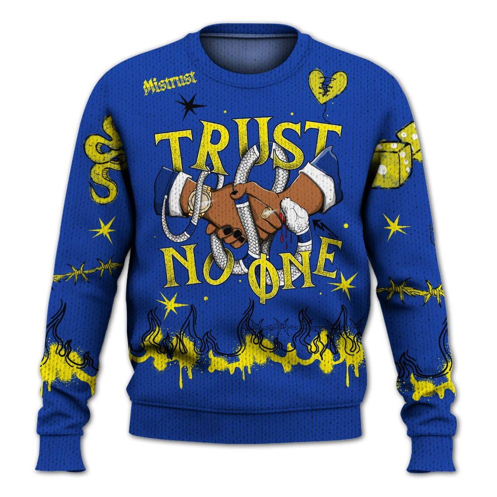 Knitted Sweater To Match Laney 14s - Trust No One Snake-Bite Doodle Crayon