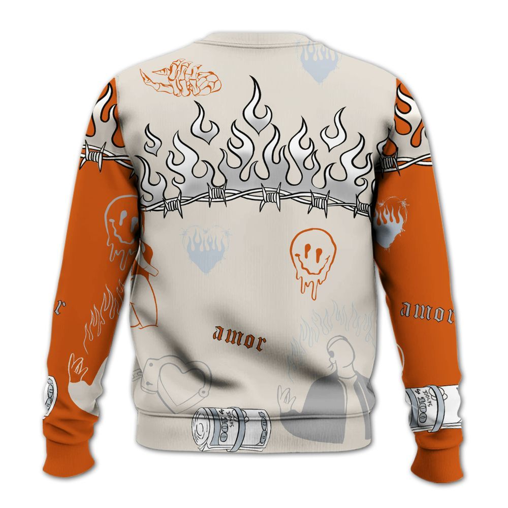 Sweatshirt To Match SE Craft 5s - Snake Trust No One All Over Print