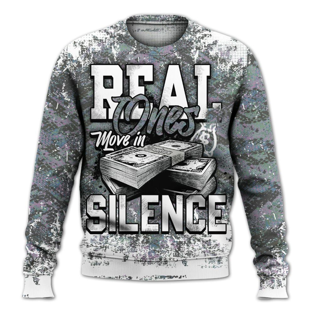 Sweatshirt To Match Low CNY Year Of The Snake 11s - Move In Silence Money Street Retro All Over Print