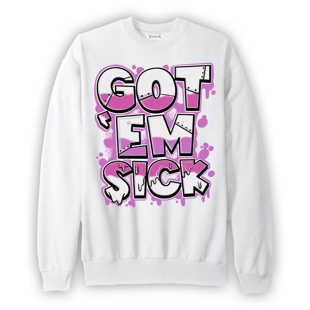 Sweatshirt To match Hyper Violet 4s Sweatshirt - Gotten 'Em Sick Graphic Graphic