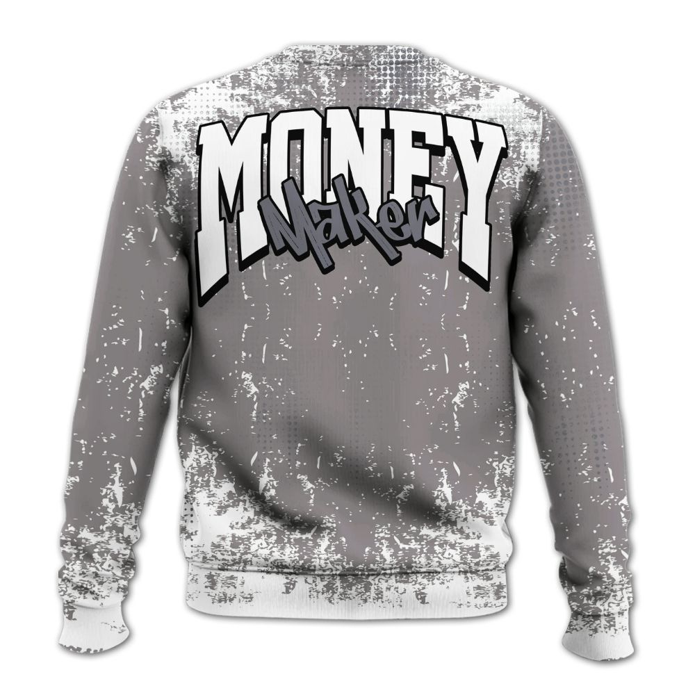 Sweatshirt To Match Cool Grey 11s - Move In Silence Money Street Retro All Over Print