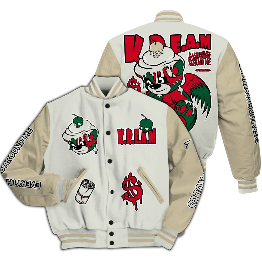 Varsity Jacket To Match El Grito 5s - Loot Bear All Over Print