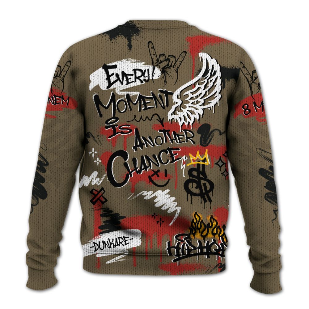 Sweater To Match Olive 9s - 8Mile Movie Graffiti Graphic