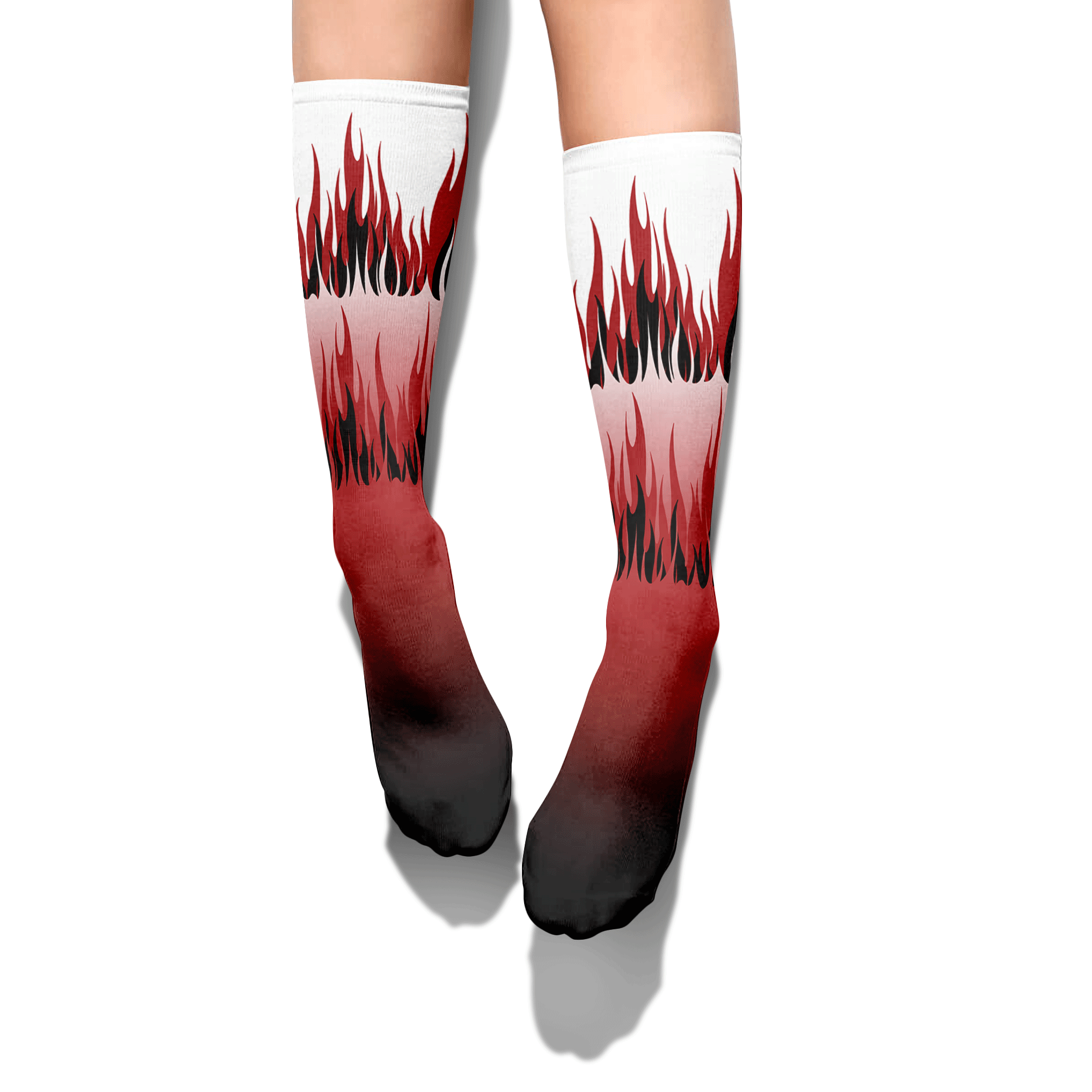 Sock To Match Red Taxi 12s - Fire Graphics Graphic Unisex