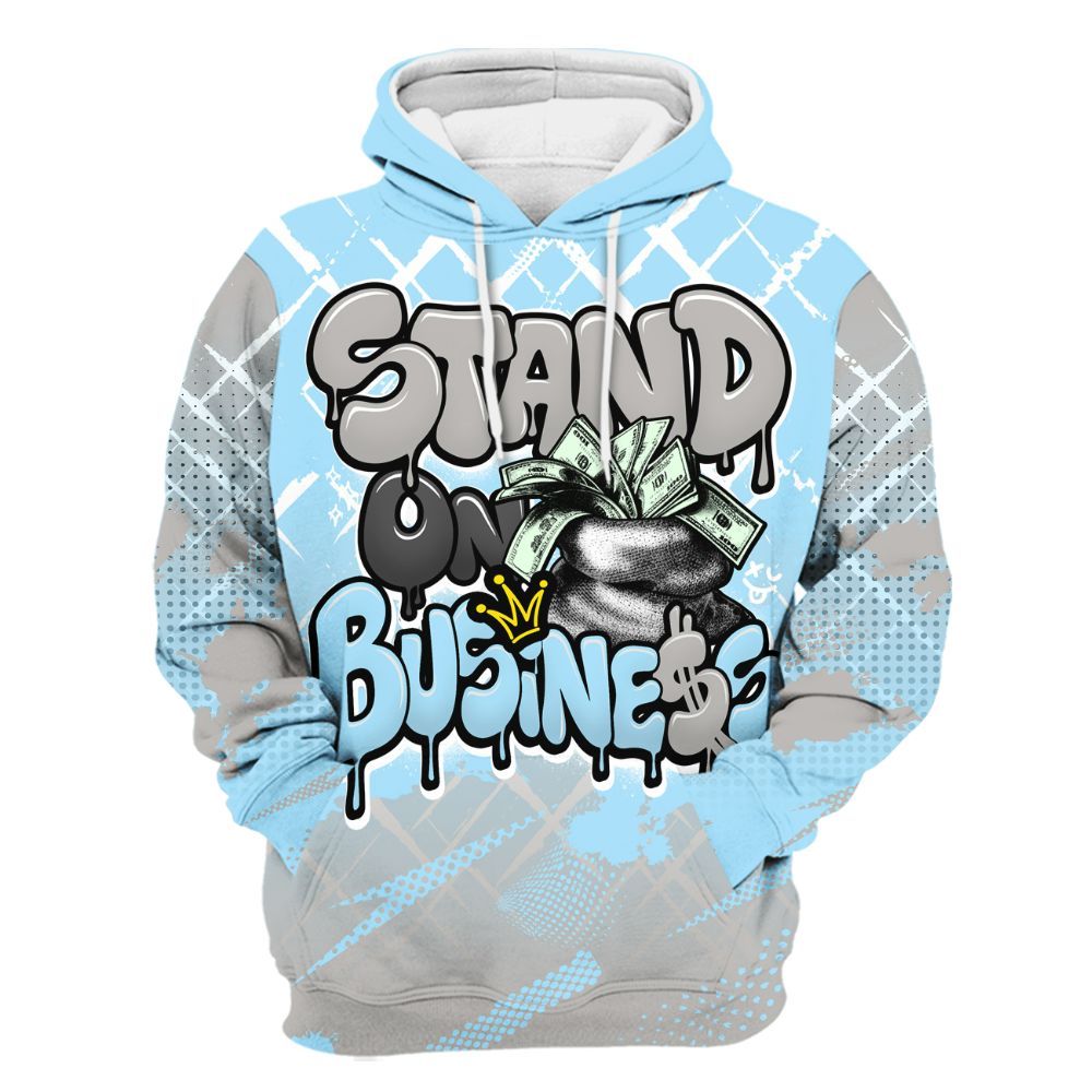 Hoodie To Match Retro SoleFly 13s - Halftone Stand Business Dripping All Over Print