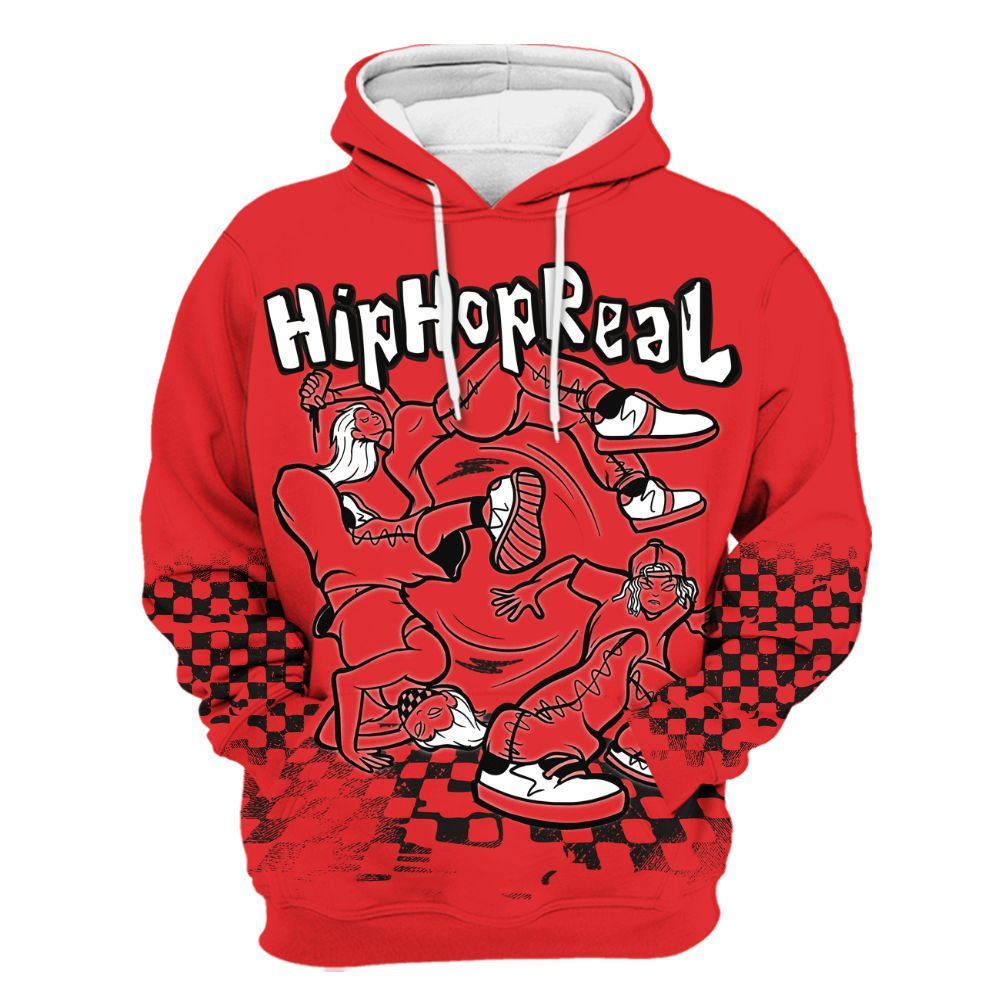 Hoodie To Match Chile Red 9s - Feel Life Street Style All Over Print