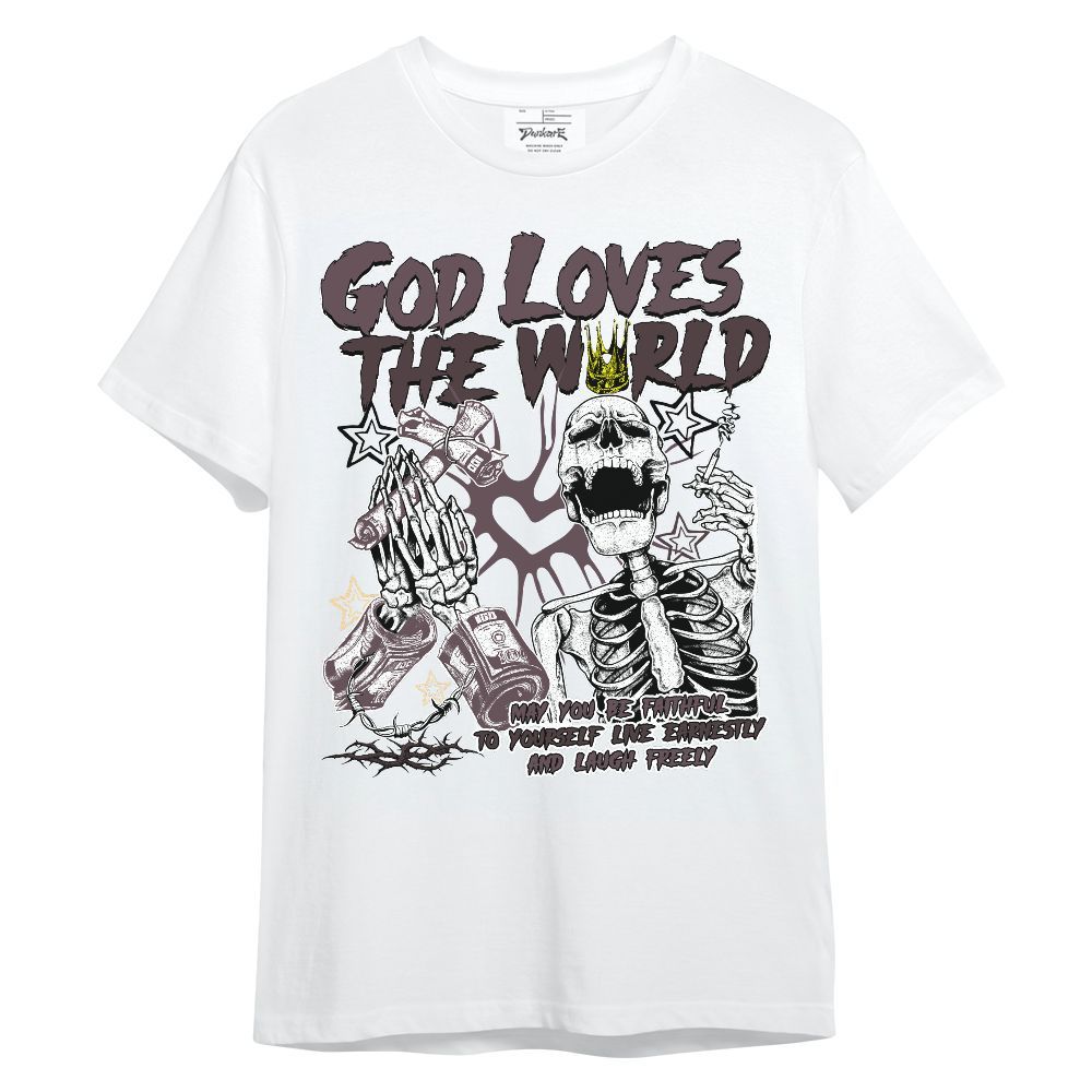 Shirt To Match AMM Black 3s - God Loves The World Unisex Shirt