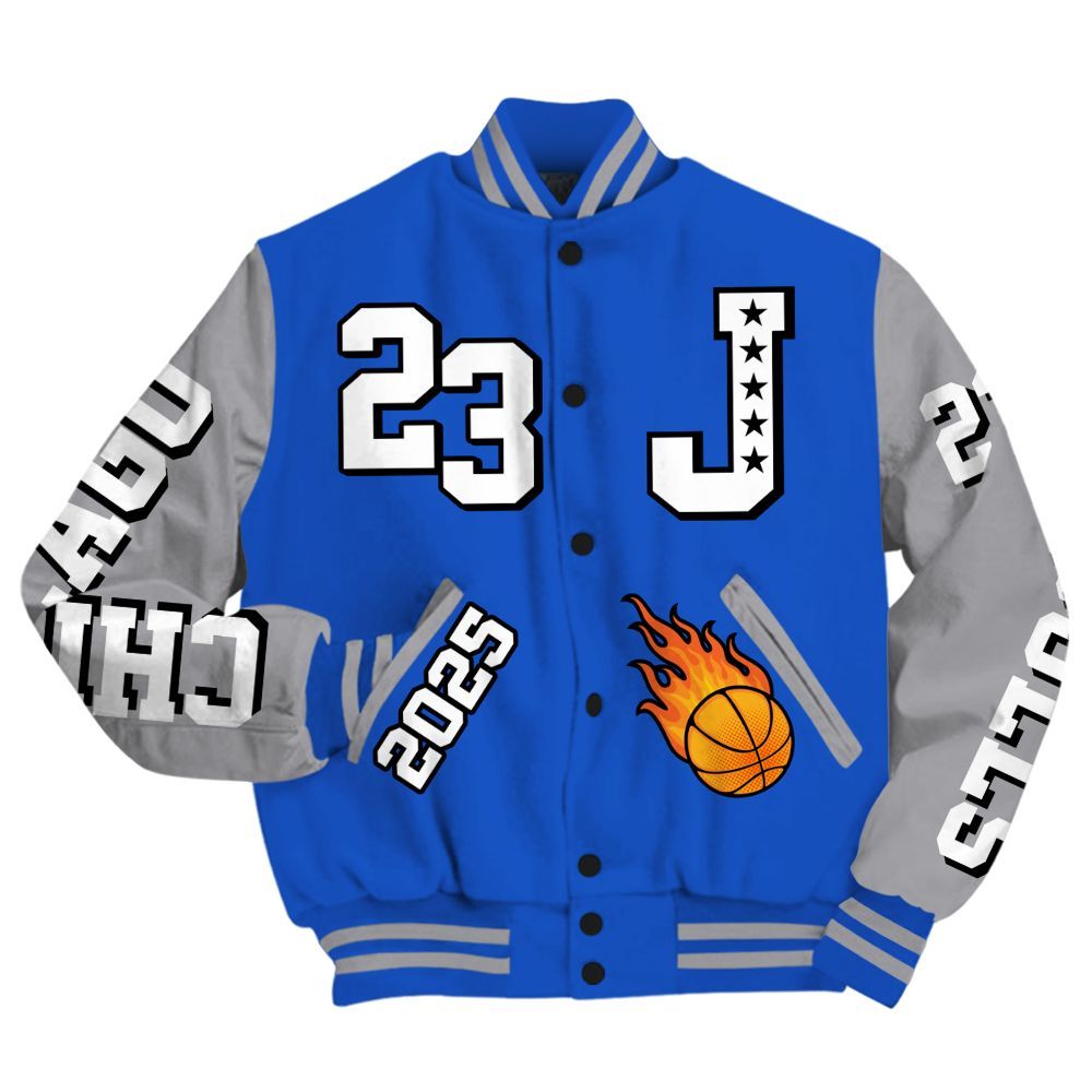 Varsity Jacket To Match Retro Stealth 5s - Chicago 23 Basketball All Over Print