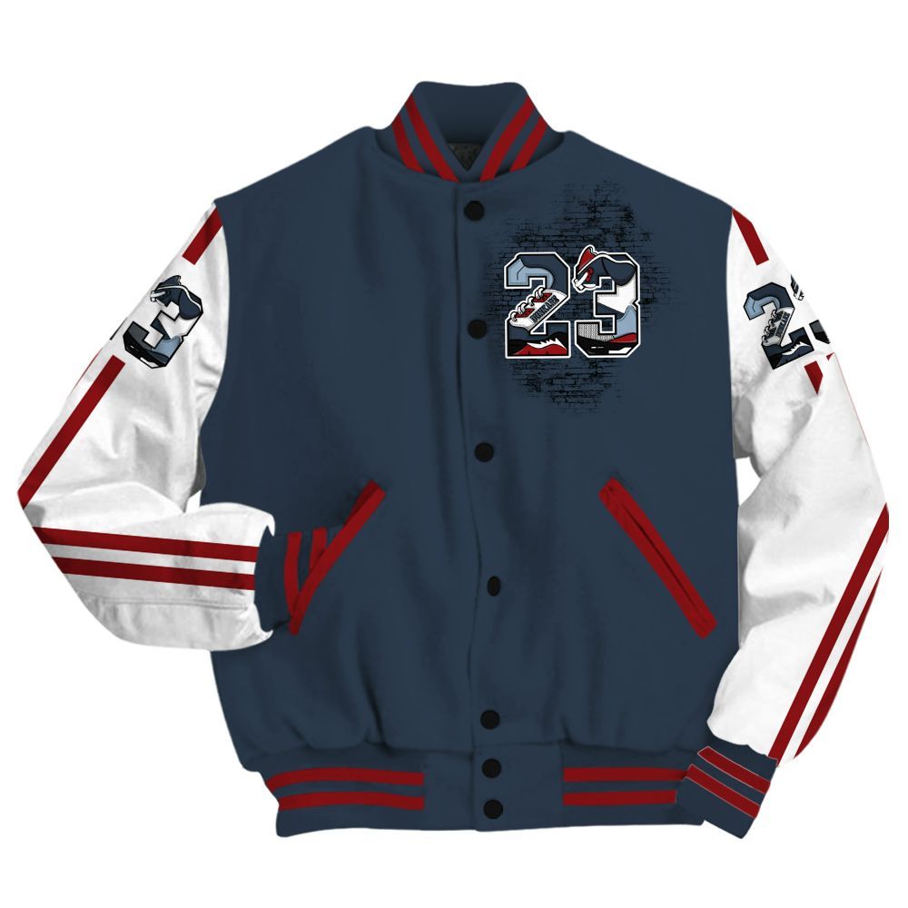 Varsity Jacket To Match Retro Olympic 6s - Custom Name Number 23 5s All Over Print