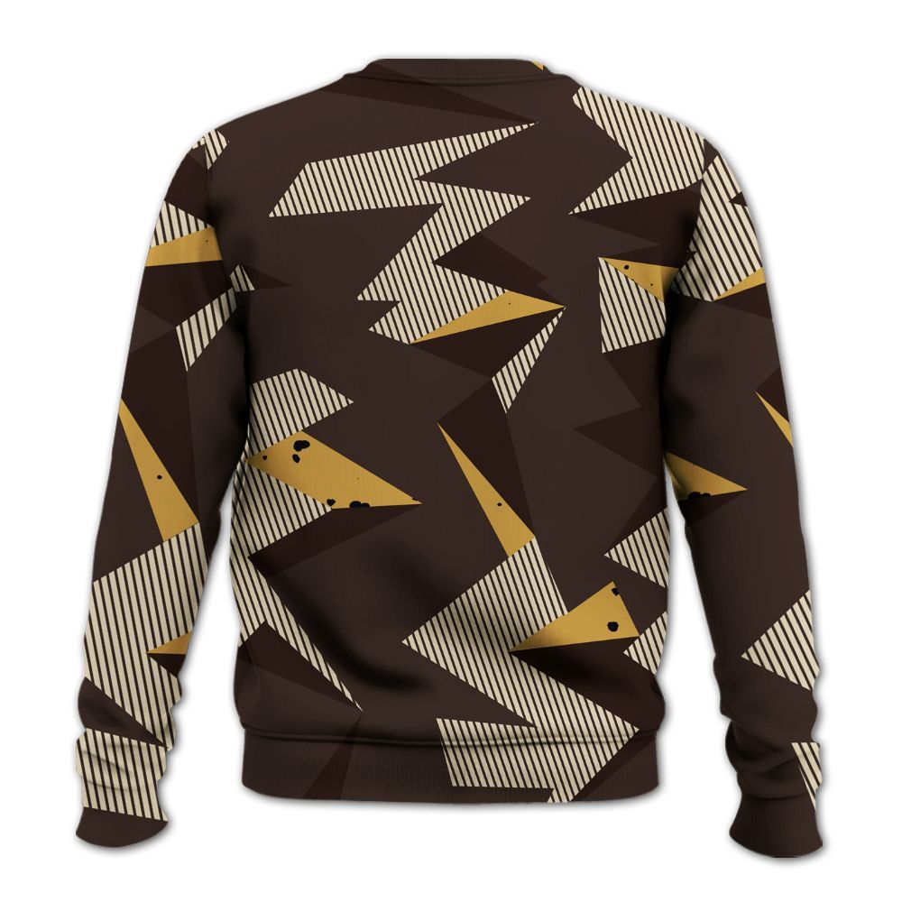 Sweatshirt To Match 2025 Retro Earth 5s - Geometric Camouflage Pattern All Over Print