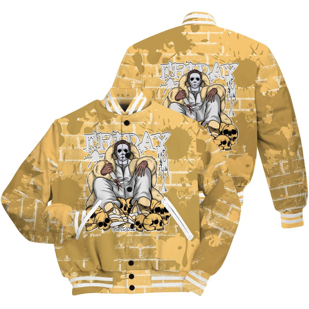 Varsity Jacket To Match Craft Paris 6s Shirt - Friday Brick All Over Print