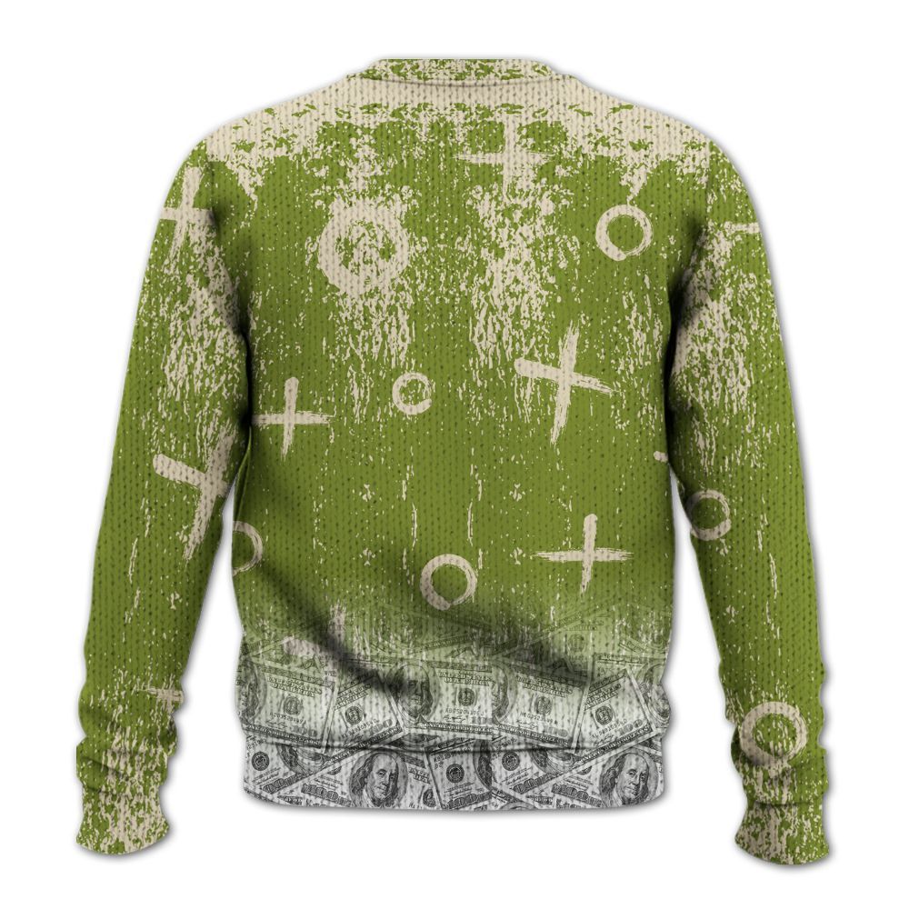 Knitted Sweater To Match SB Dunk Low Asparagus - Selfmade Unique Grunge