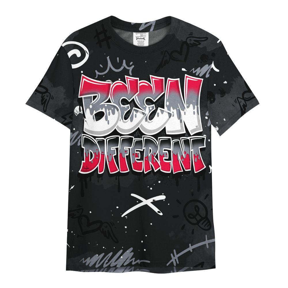 Shirt To Match Mid Black Metallic 1s - Drip Built Di2ferent All Over Print