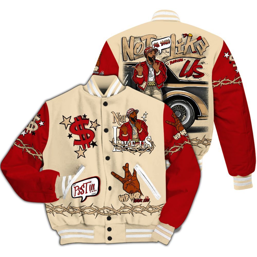 Varsity Jacket To Match Dunk Low Strawberry Waffle - They Dislike Us All Over Print