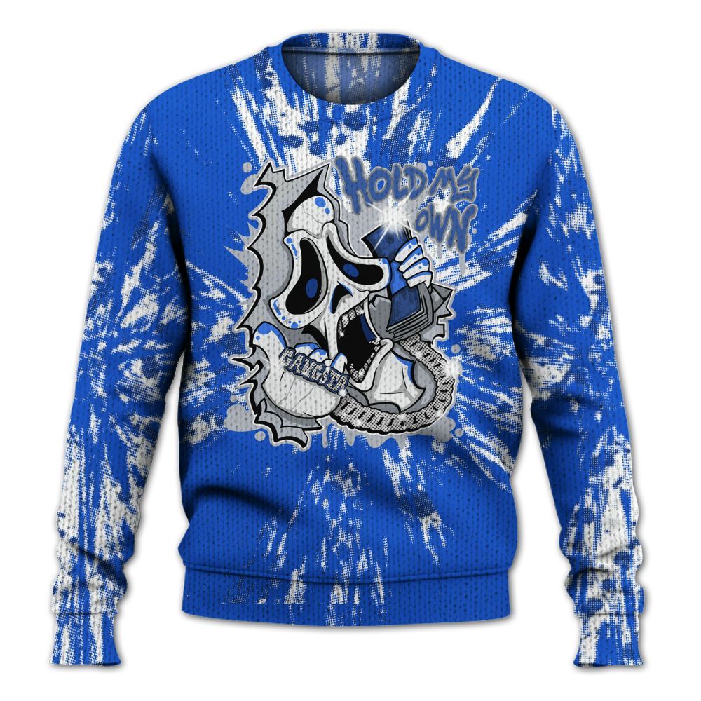 Knitted Sweater To Match Air Foamposite One Royal - Hold My Own Graphic Halloween