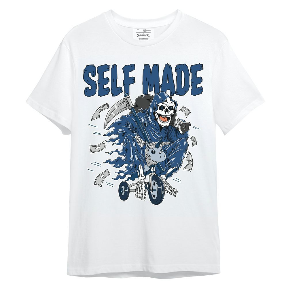 Shirt To Match High OG Midnight Navy 1s - Self Make Skeleton Unisex Shirt