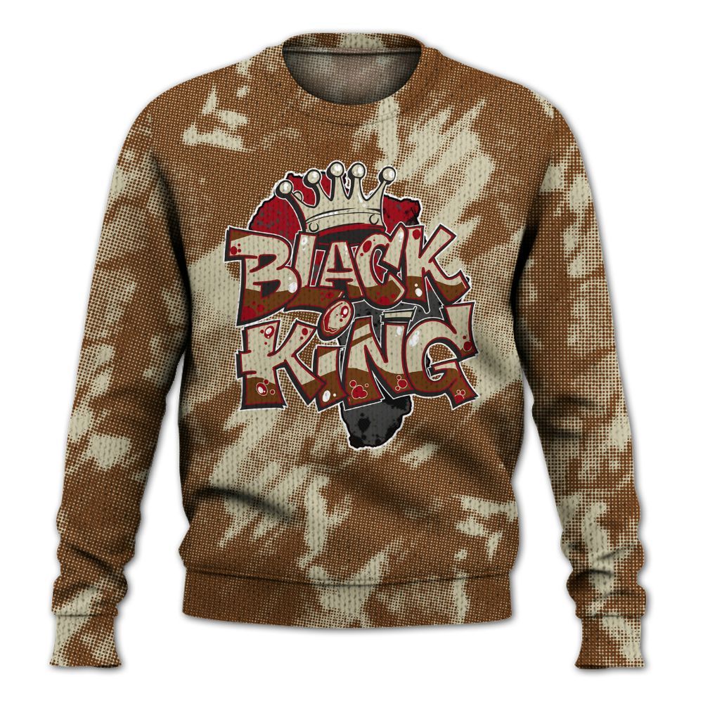 Knitted Sweater To Match Archaeo Brown 5s - B-King Shirt Unisex Oufit