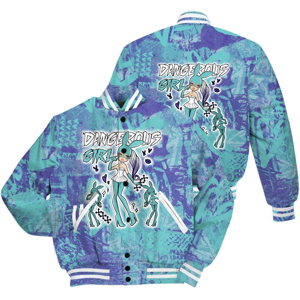 Varsity Jacket To Match Low Hornets 1s Shirt - Dangerous.Girl Heart Grunge All Over Print
