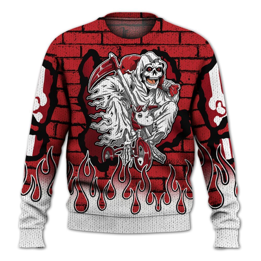 Knitted Sweater To Match Retro Cherry 12s - Self Make Skeleton Crashed