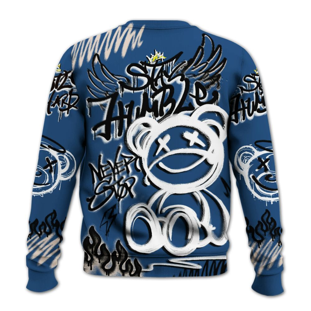 Sweatshirt To Match High OG Midnight Navy 1s - Humble Drip Streetwear Graffity All Over Print
