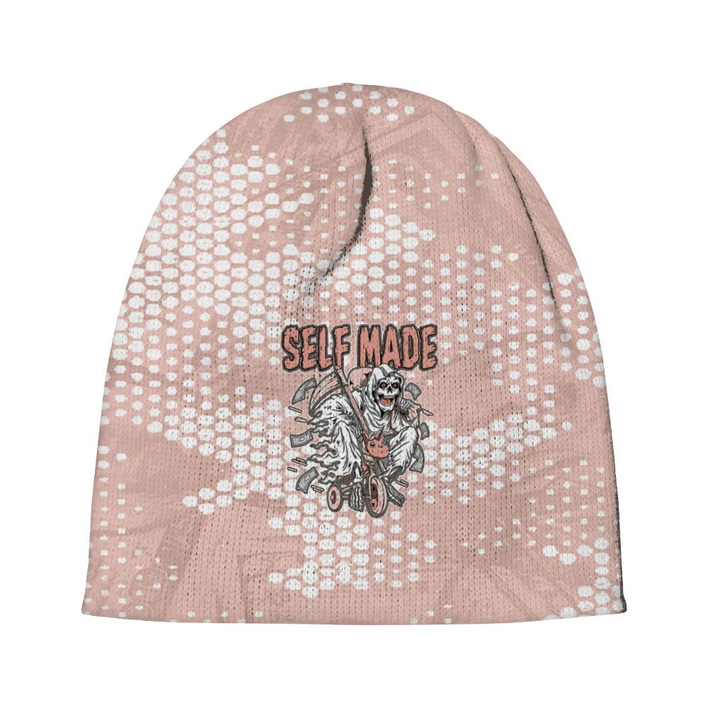 Beanie Hat To Match Low Legend Pink 11s - Self Make Skeleton Banknotes Art Graphic