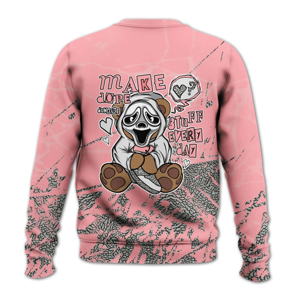 Sweatshirt To Match Retro Wings 3s - Make Dopes Bear Profound All Over Print