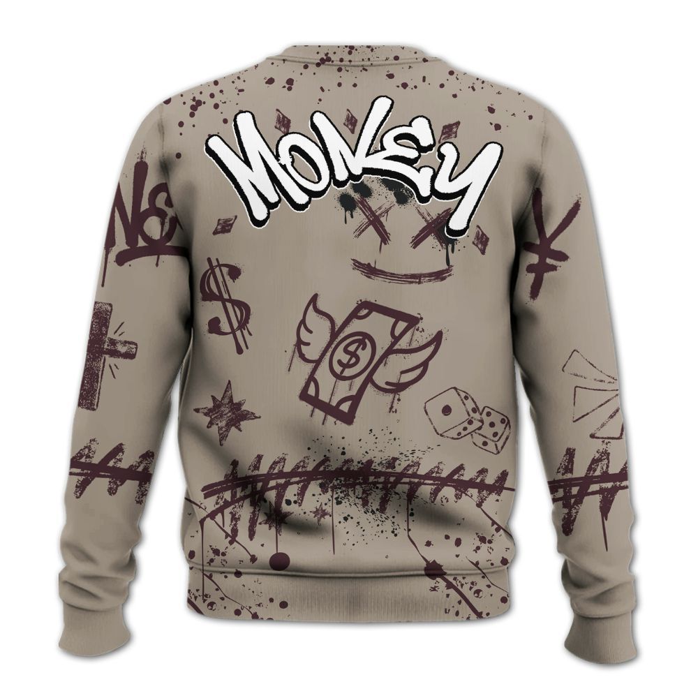 Sweatshirt To Match AMM Retro Phantom 4s - Everybody Paid In Full Crayon All Over Print