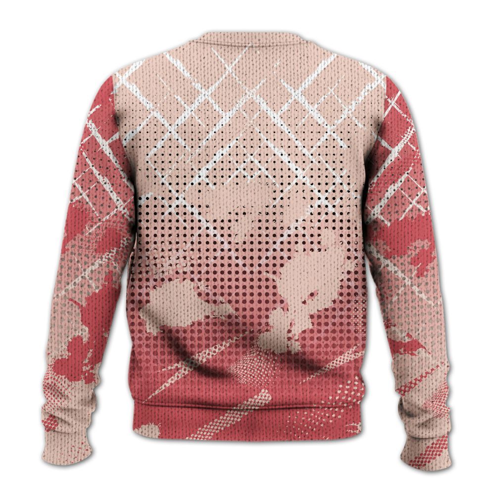 Sweater To Match Washed Coral 2s Shirt, Halftone Stand Business Dripping Graphic