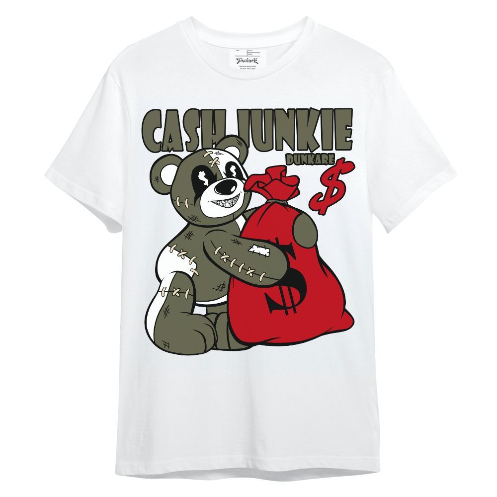 Shirt To Match Low OG Medium Olive 1s - Cashs Junkie Bear Unisex Shirt