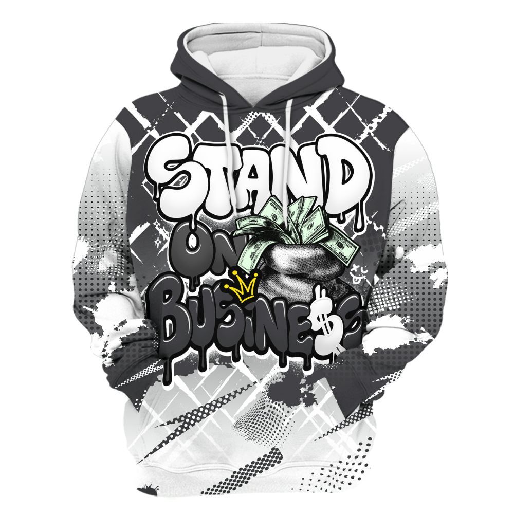 Hoodie To Match Fear 4s - Halftone Stand Business Dripping All Over Print