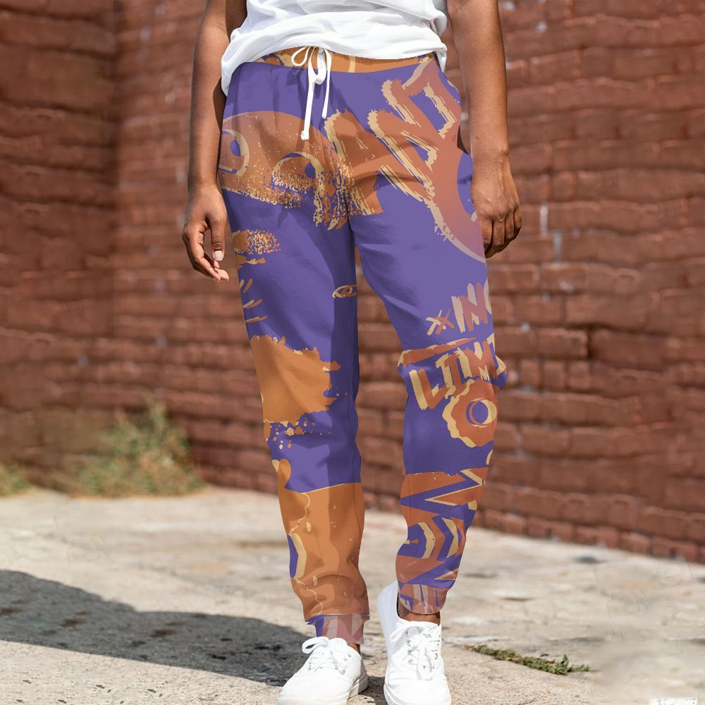 Sweatpant To Match Book Sunset 1s - Monogram Graffiti All Over Print