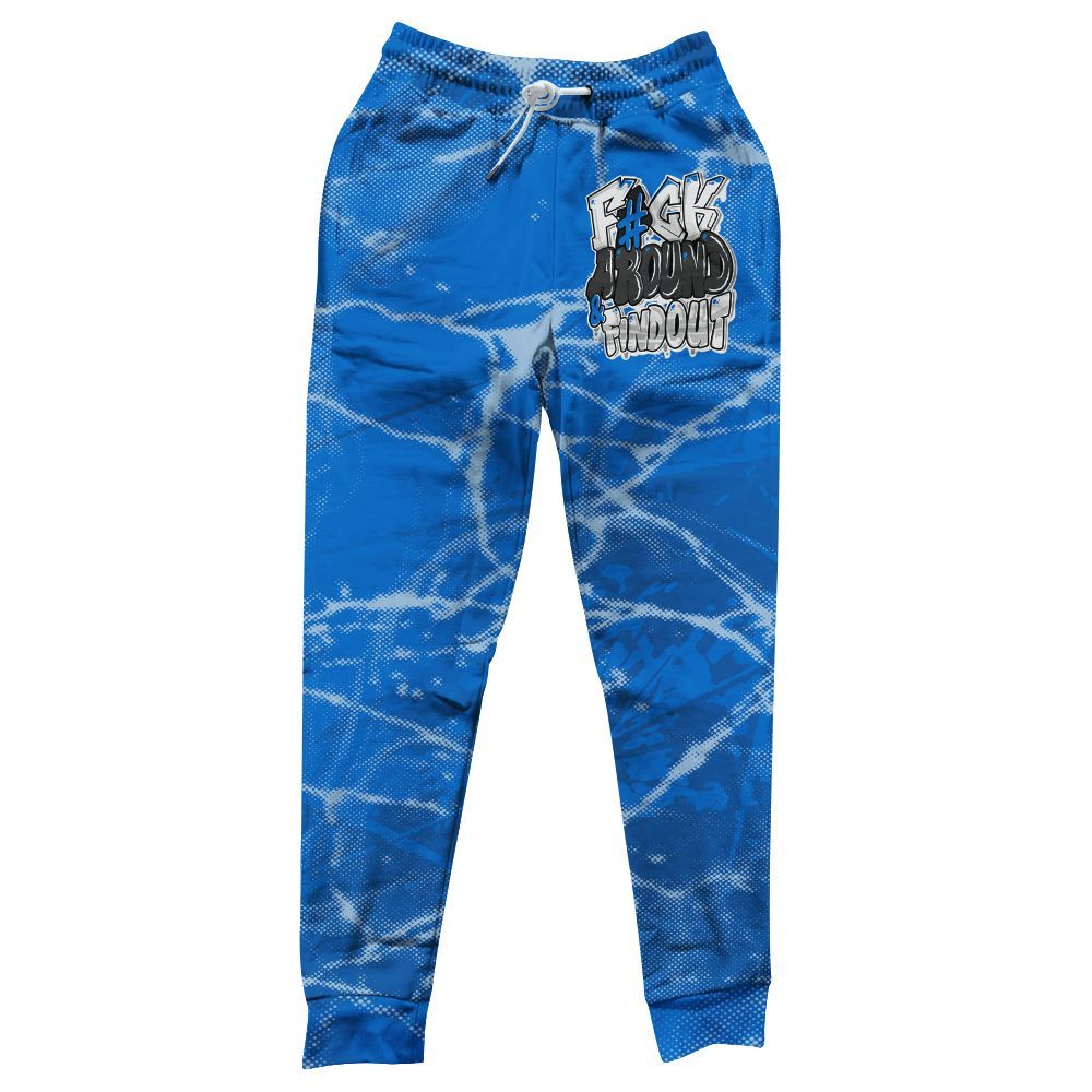 Sweatpant To Match Blueberry 12s - F Around Find Out Graphic Profound All Over Print