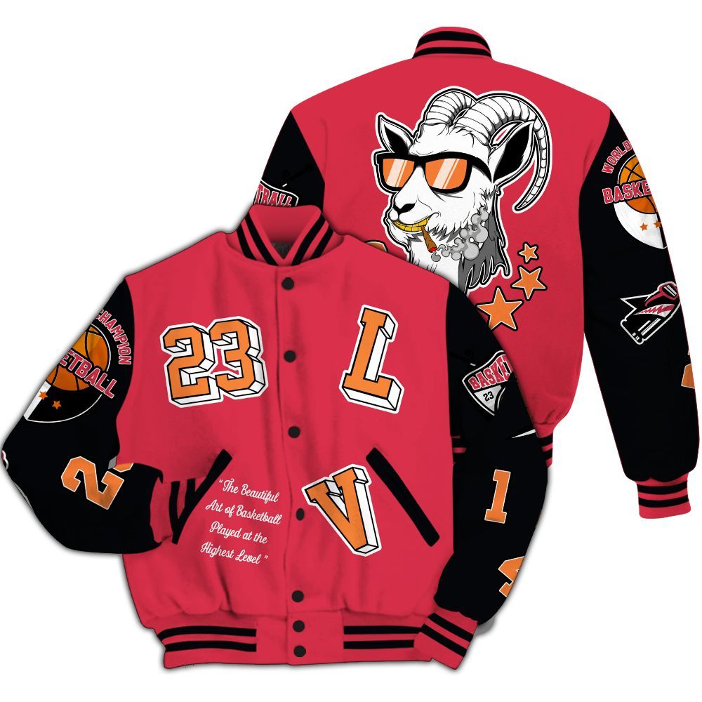 Varsity Jacket To Match Air Max Portal Bright Ceramic - The GOAT Got Em Streetwear All Over Print