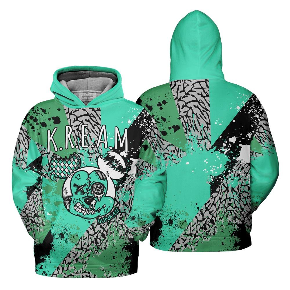 Hoodie To Match Black Green Glow 3s Hoodie, Kream Drip Hoodie Outfit 903 NCT