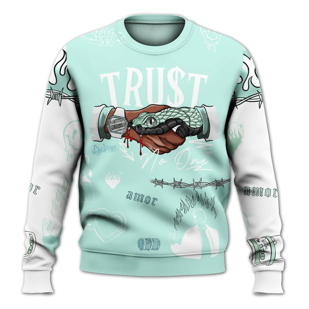 Sweatshirt To Match Retro Low Igloo 11s - Snake Trust No One All Over Print