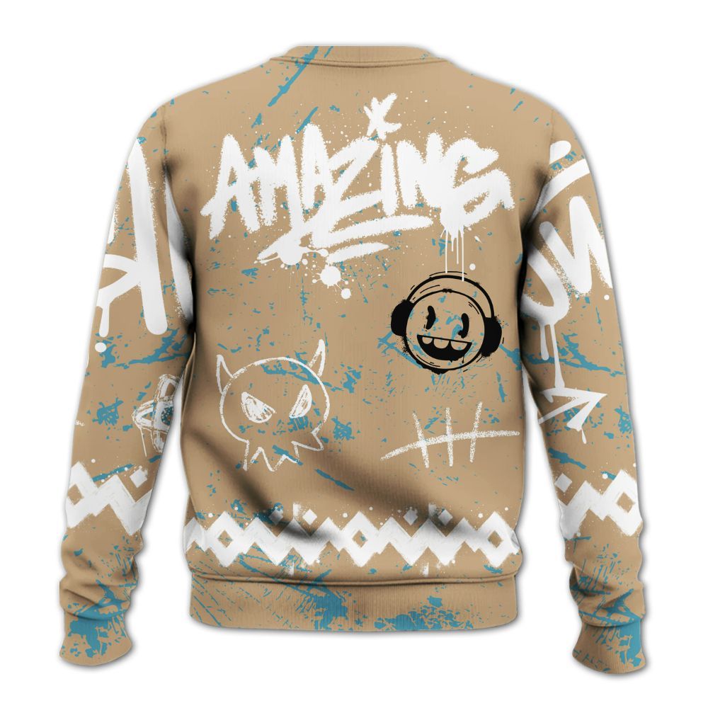 Sweatshirt To Match H-Town 11s - Friday Sneaker Crayon All Over Print