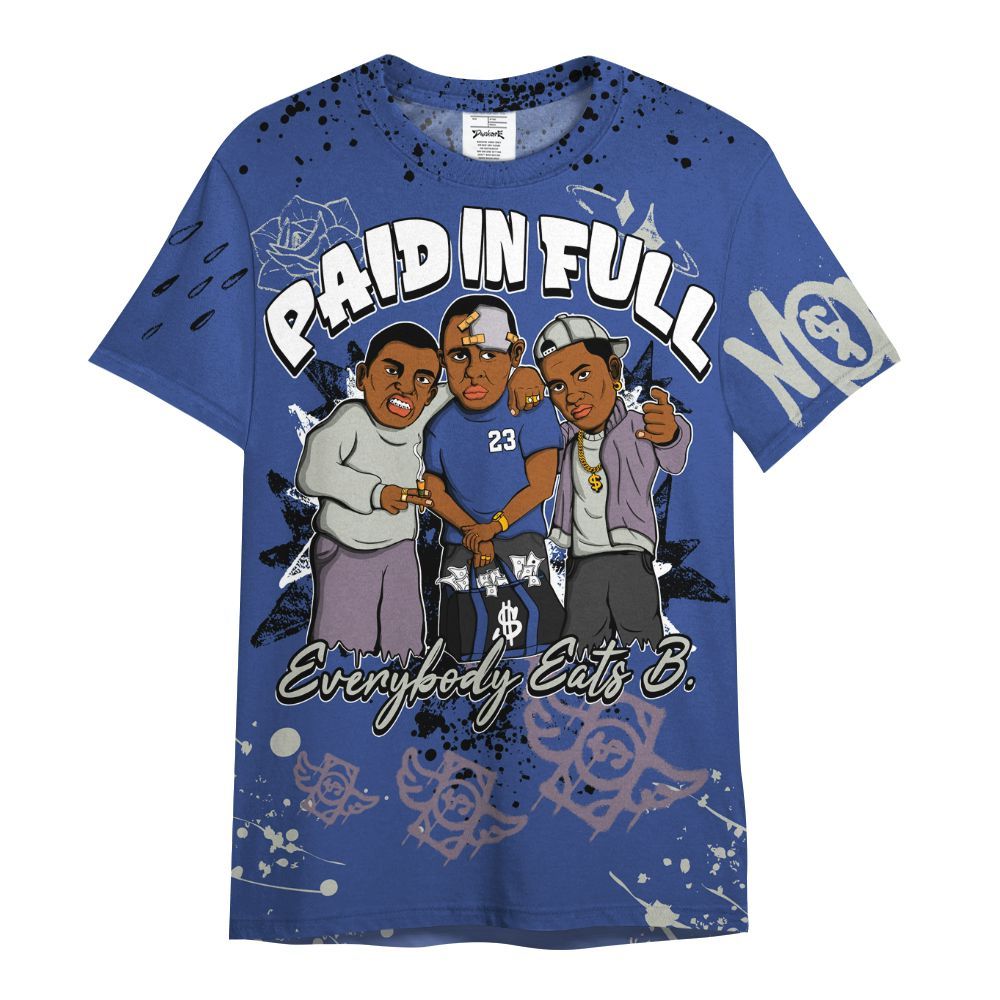 Shirt To Match Low OG Voodoo Alternate 1s - Everybody Paid In Full Crayon All Over Print