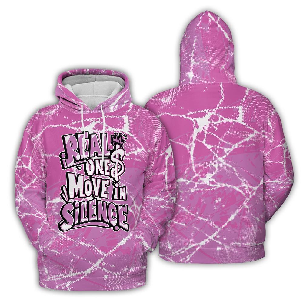 Hoodie To Match Hyper Violet 4s Hoodie - Ones Move In Silence Graphic Profound Hoodie Unisex
