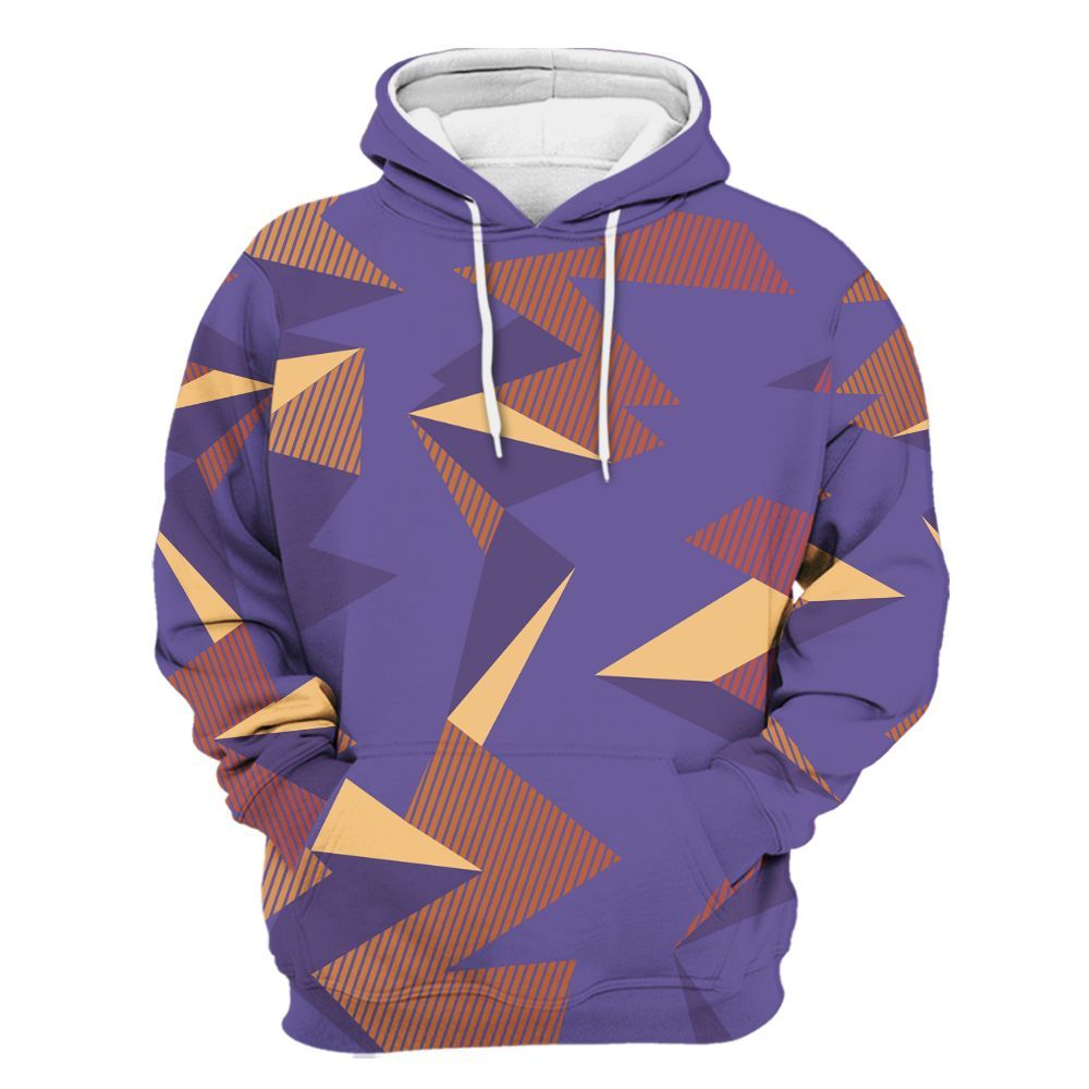 Hoodie To Match Book Sunset 1s - Geometric Camouflage Pattern All Over Print